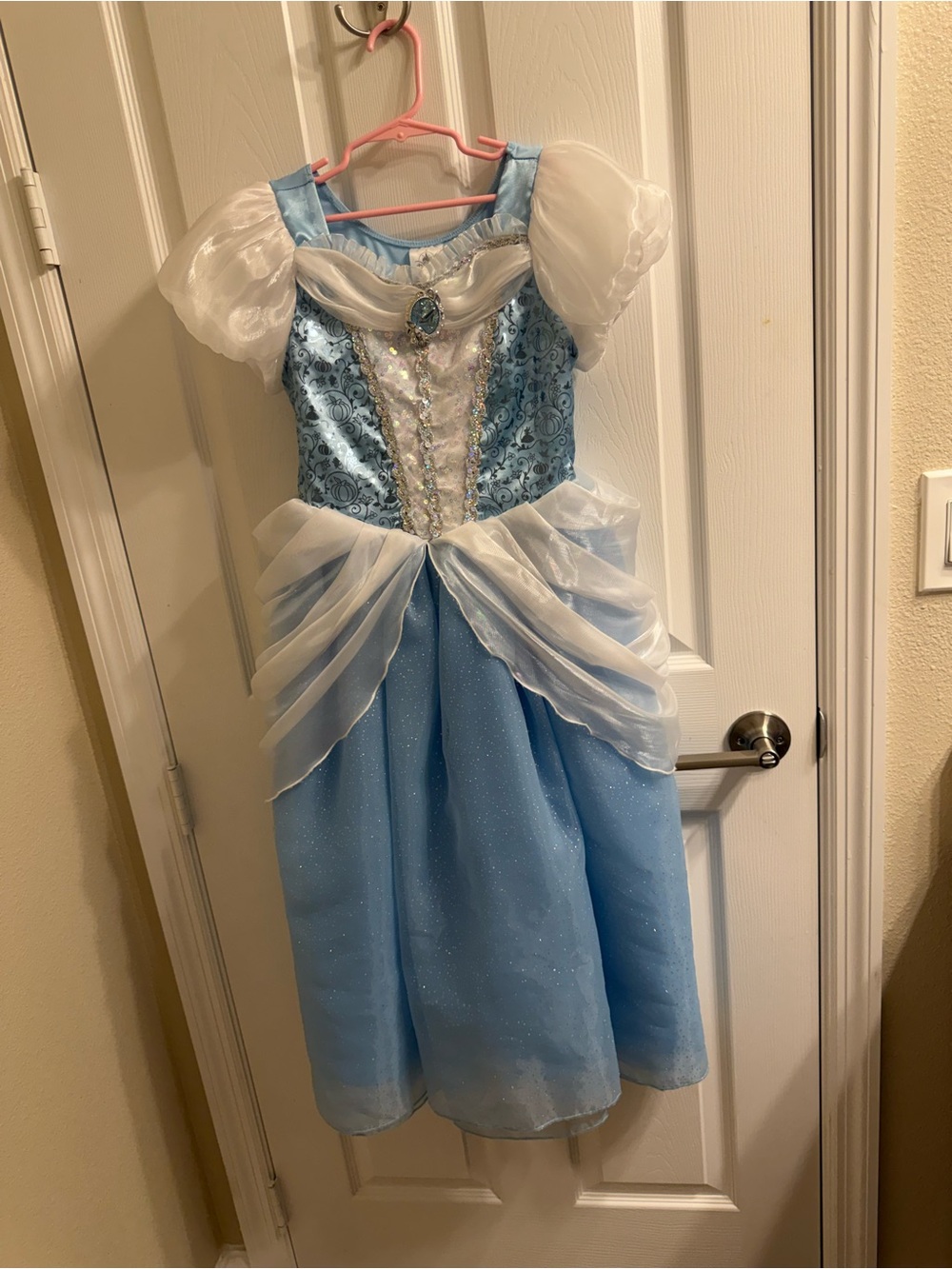 Disney Cinderella Light Blue and White Princess Costume Dress